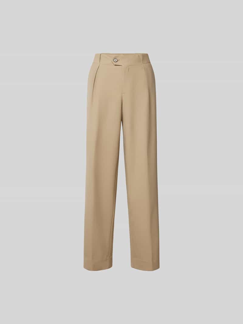 Stoffen broek met scheerwol