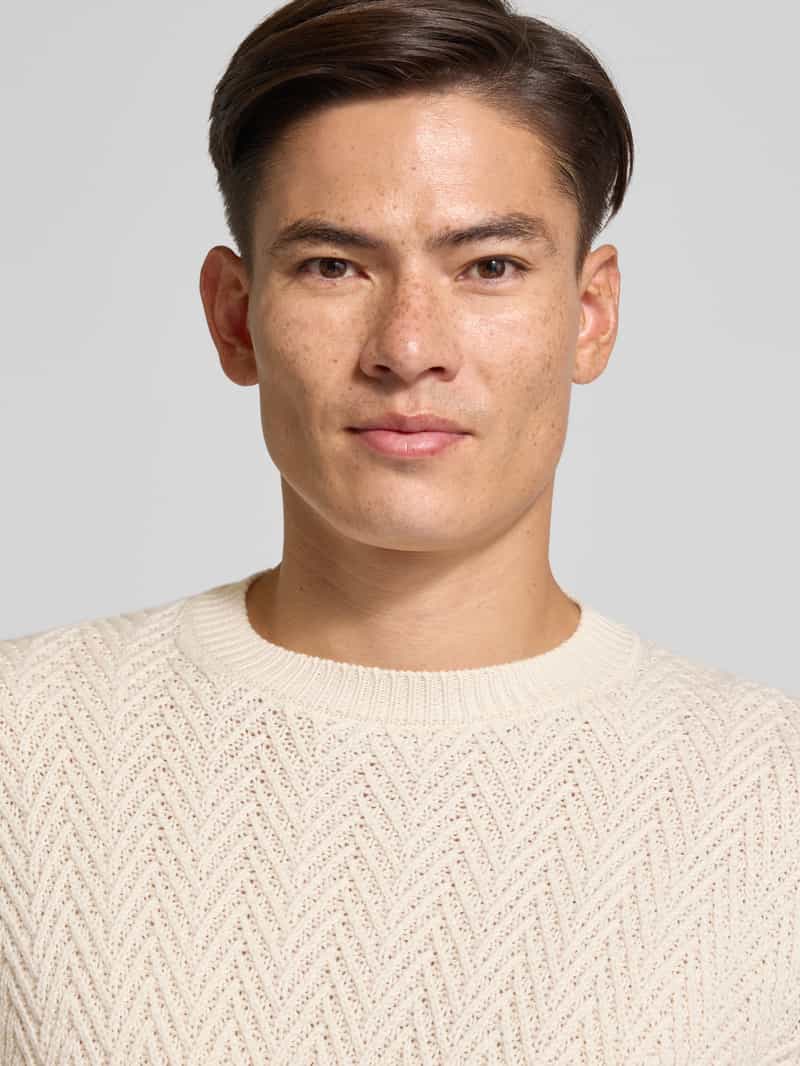 Boss Regular fit gebreide pullover van pure scheerwol model 'HITALO'