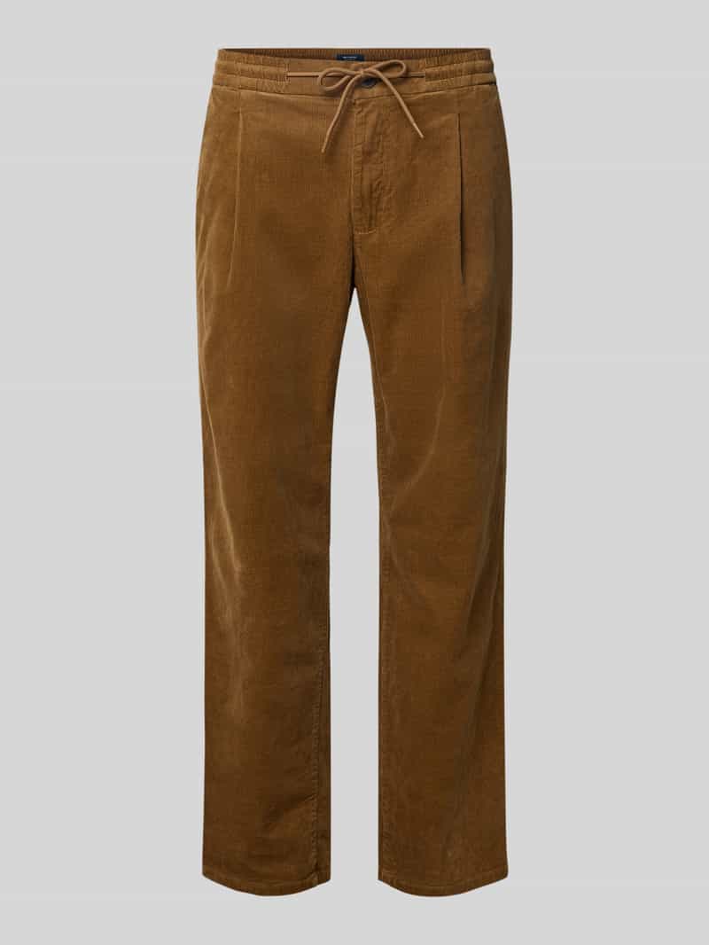 MCNEAL Regular fit corduroy broek met tunnelkoord