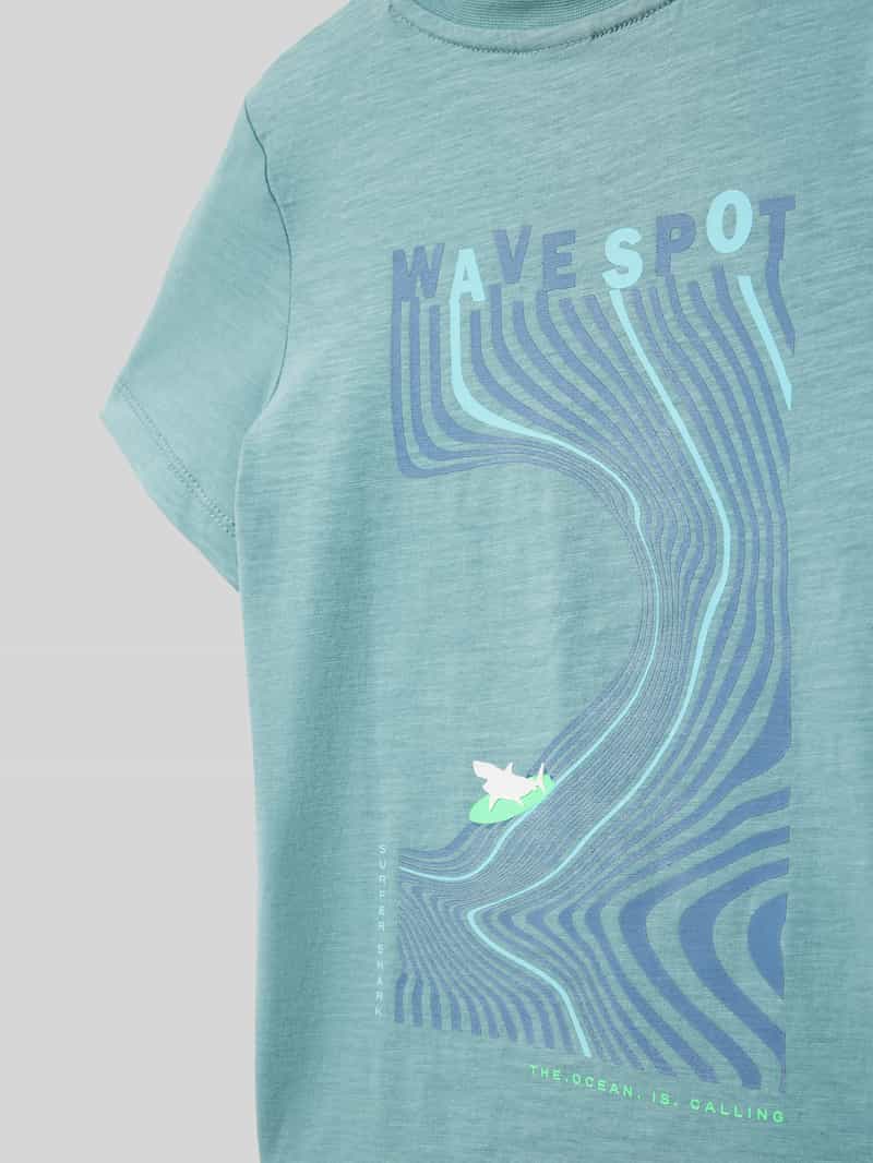 s.Oliver RED LABEL T-shirt met motief- en statementprint
