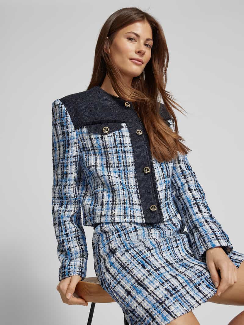Boss Blazer met ronde hals en wol model 'Josola'