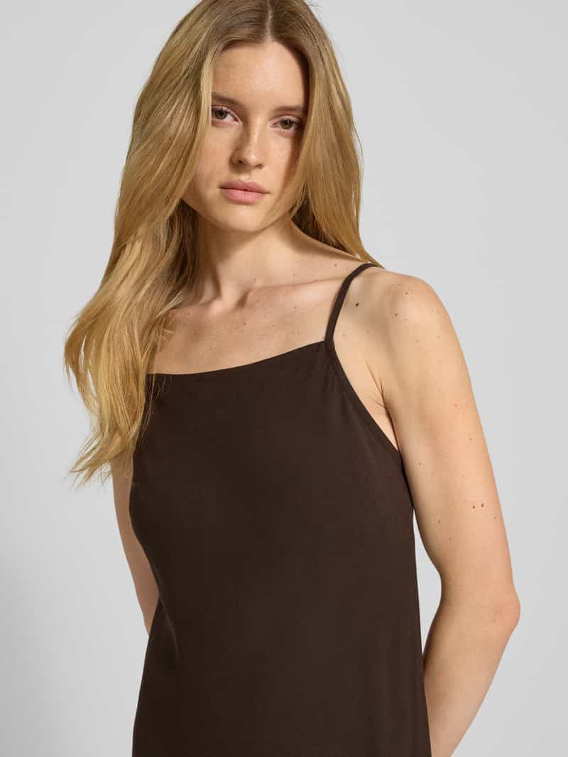 someday Midi-jurk met vierkante hals model 'Qualeza'