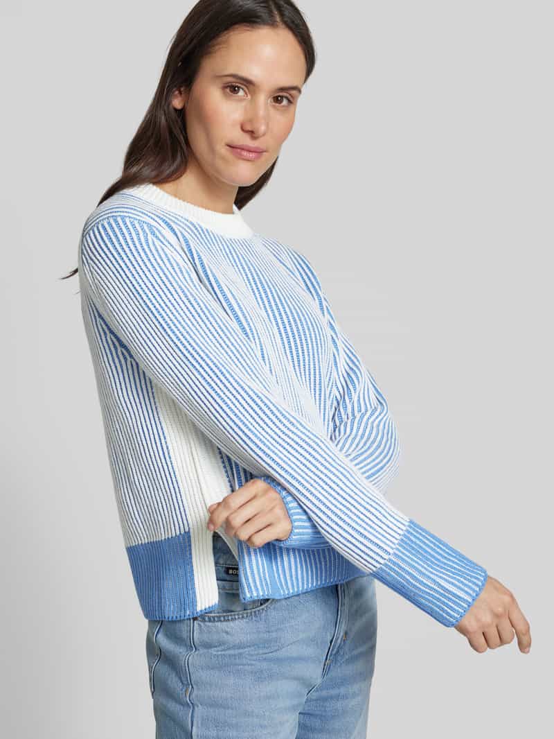 Opus Gebreide pullover met structuurmotief model 'Pagula'