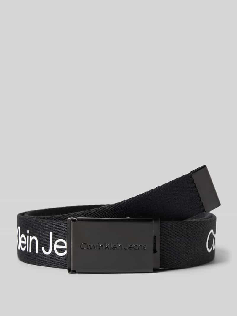Calvin Klein Jeans Riem met logoprint en klepsluiting