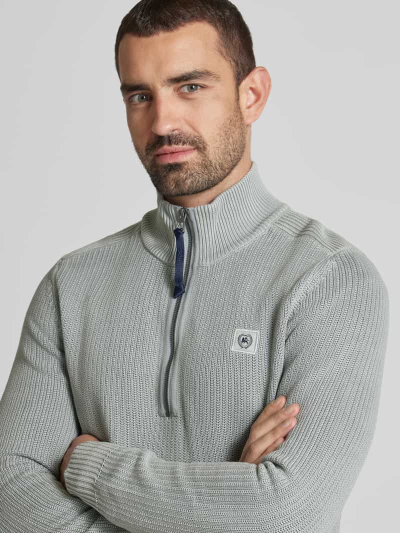 Lerros Gebreide pullover met labelpatch