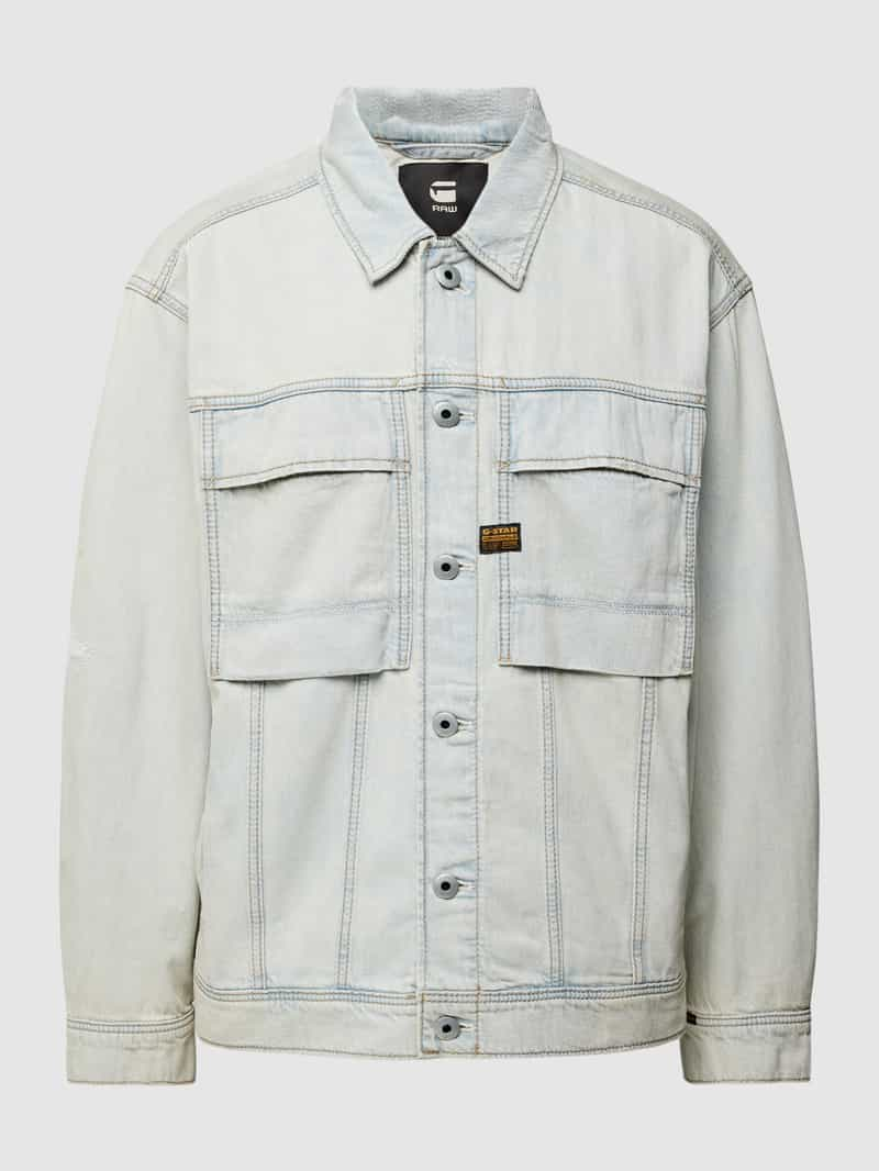 G-Star Raw Jeansjack met platte kraag