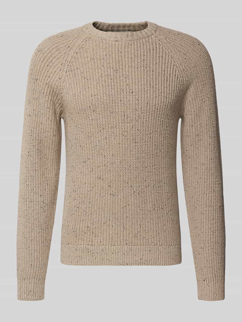 Only & Sons Regular fit gebreide pullover van katoenmix met wol model 'LITUS'