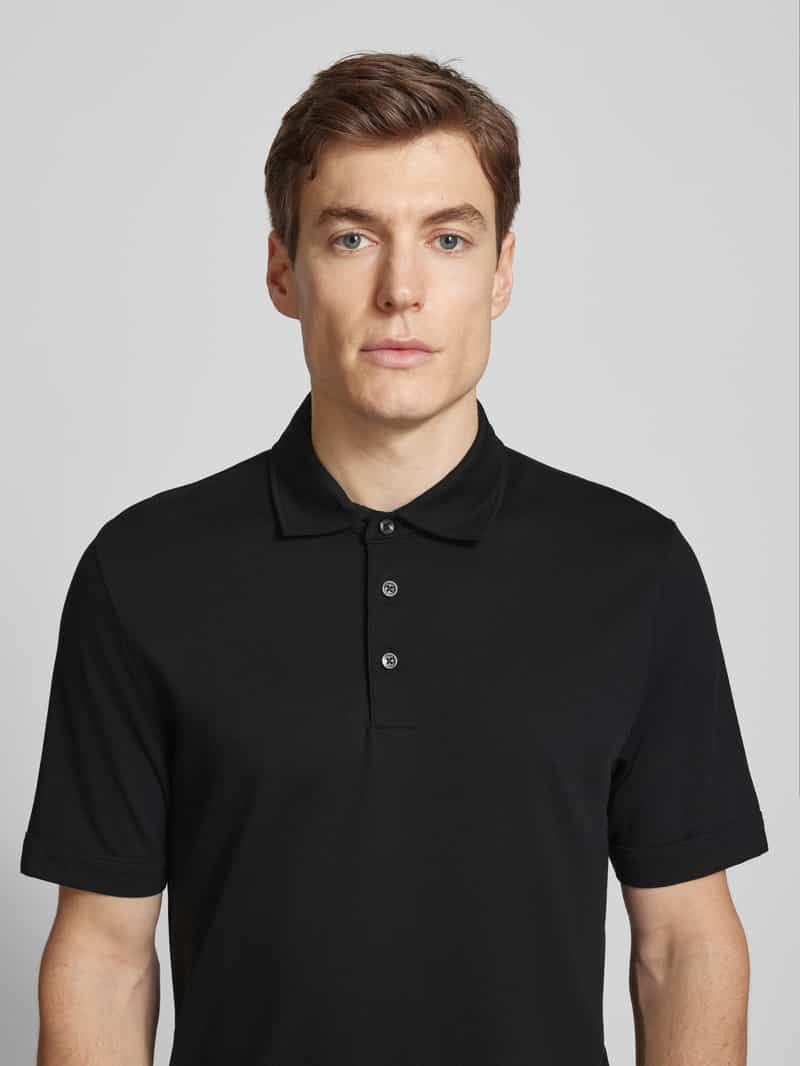 Boss Slim fit poloshirt met labeldetail model 'Press'