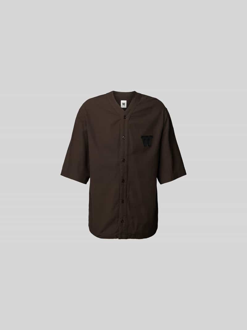 Wood Regular fit vrijetijdsoverhemd in gebreide look