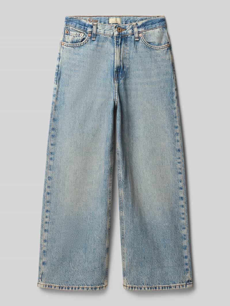 jack & jones Wide fit jeans met logopatch model 'Dave'