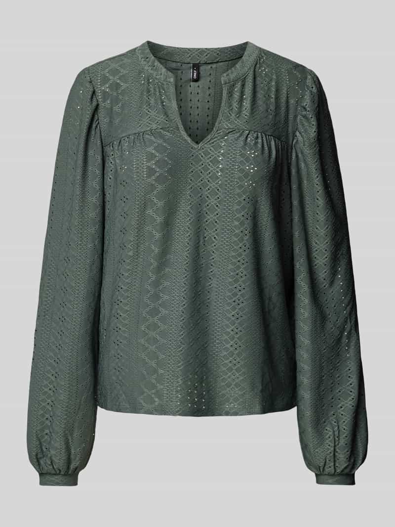 Only Blouse met ajourpatroon model 'SANDRA'
