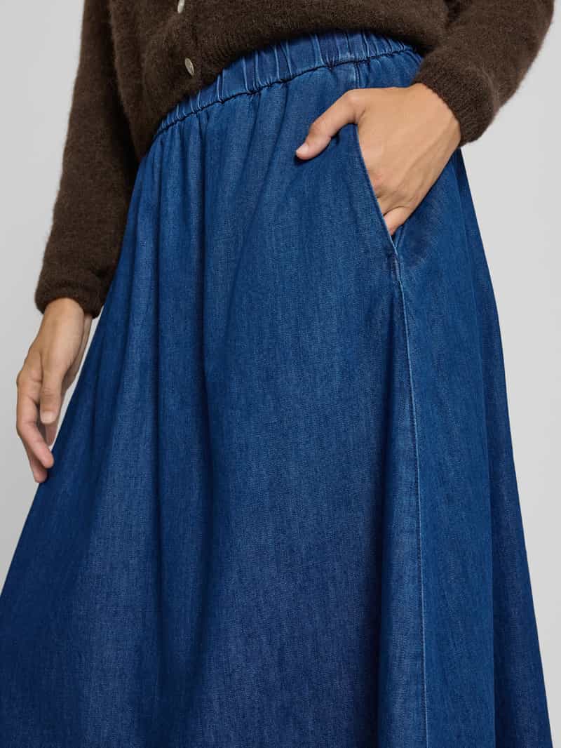 s.Oliver RED LABEL Uitlopende jeansrok van puur katoen