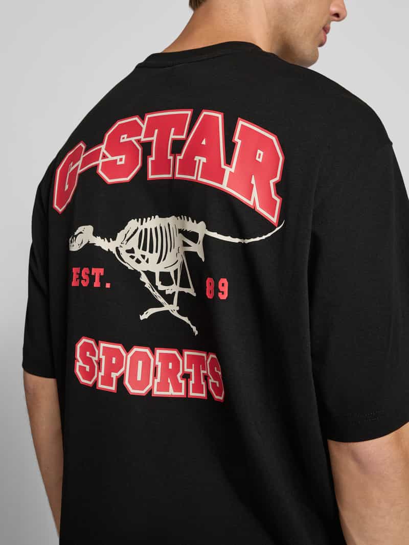 G-Star Raw Regular fit T-shirt met logoprint model 'Running Dog'