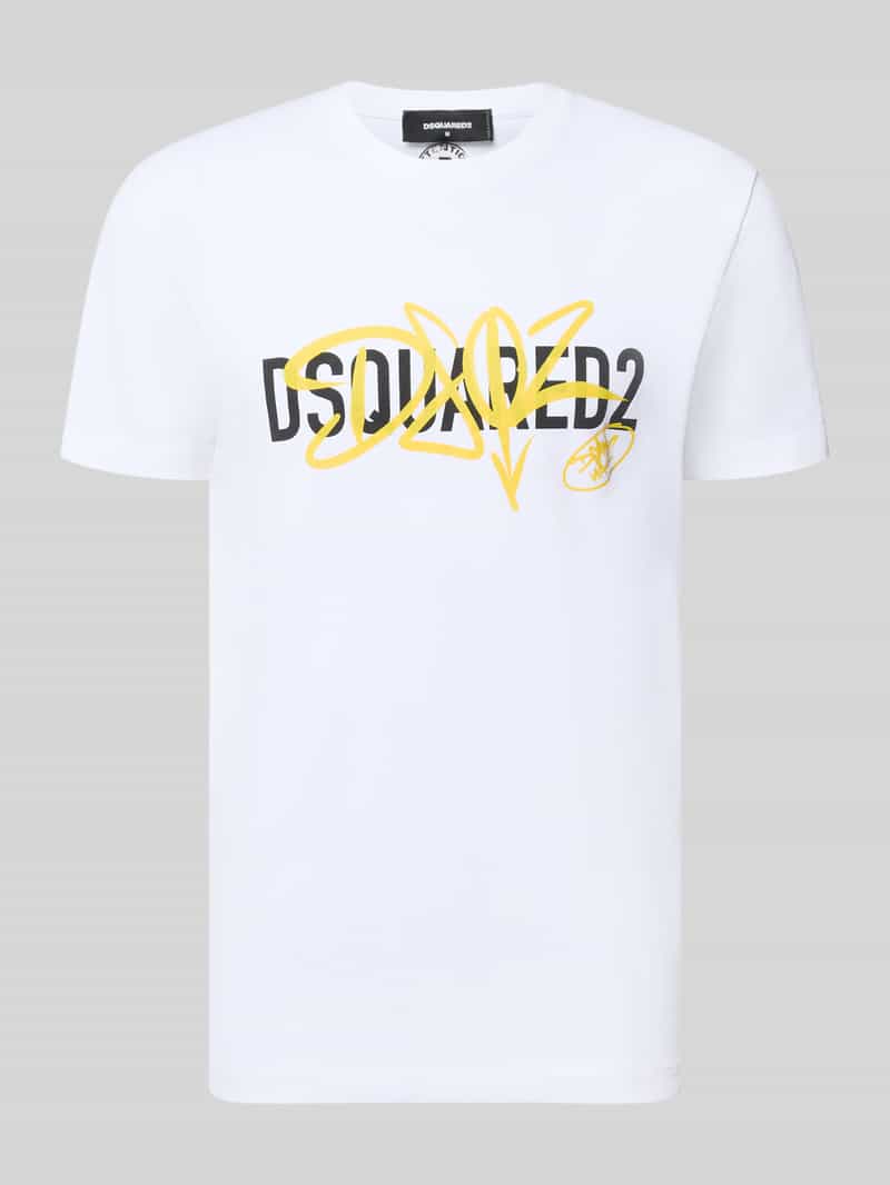 Dsquared2 Ready to Wear Regular fit t-shirt van puur katoen met ronde hals