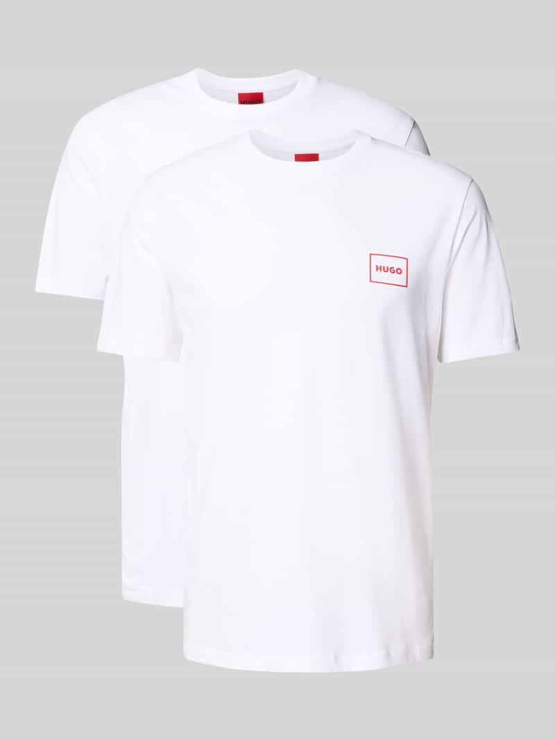 HUGO Regular fit T-shirt in set van 2 stuks model 'DUGOPAK'