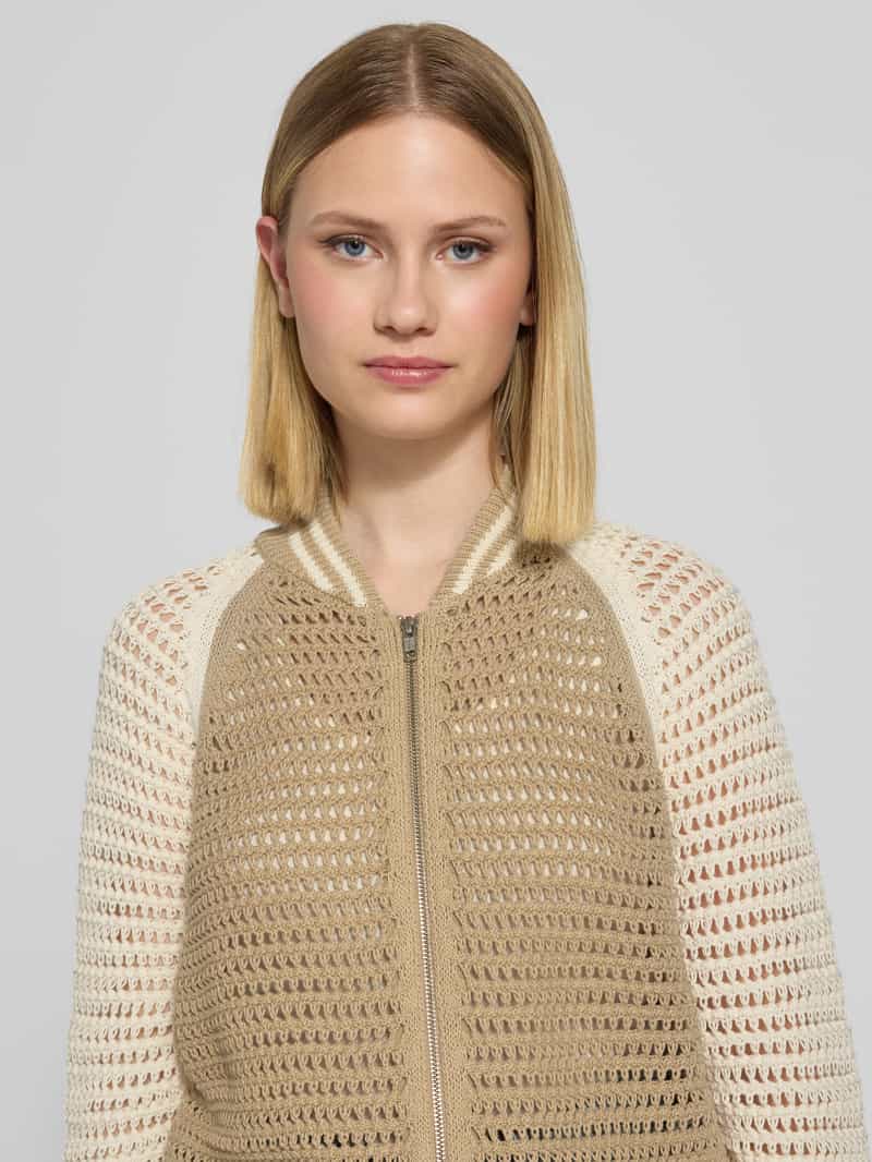 drykorn Gebreid jack met opstaande kraag model 'NALFY'
