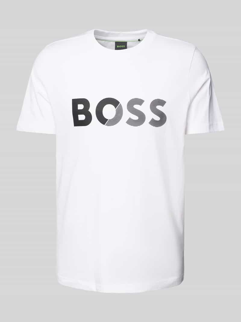 BOSS Green T-shirt met labelprint