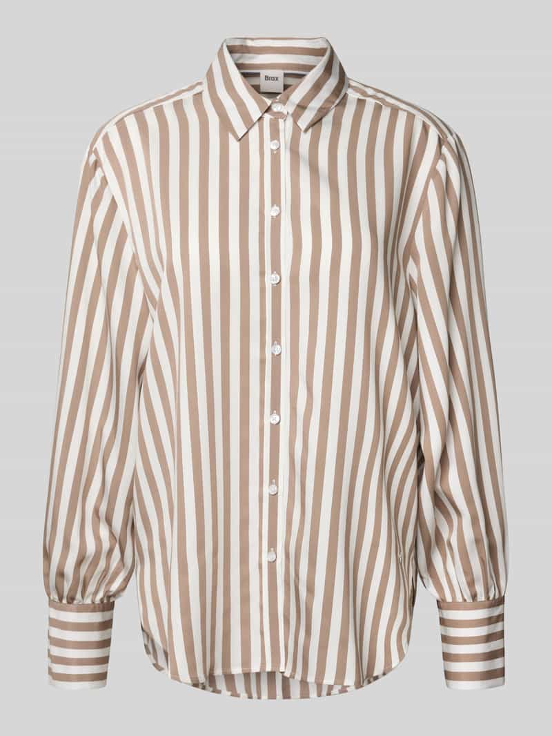 BRAX Regular fit overhemdblouse met sportmanchetten model 'Vic'