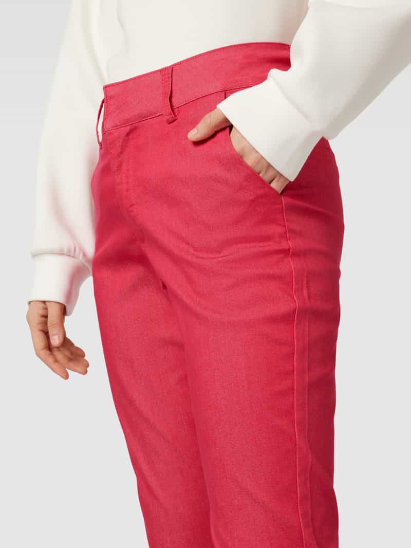 Kaffe Regular fit broek met steekzakken opzij model 'Kalea'