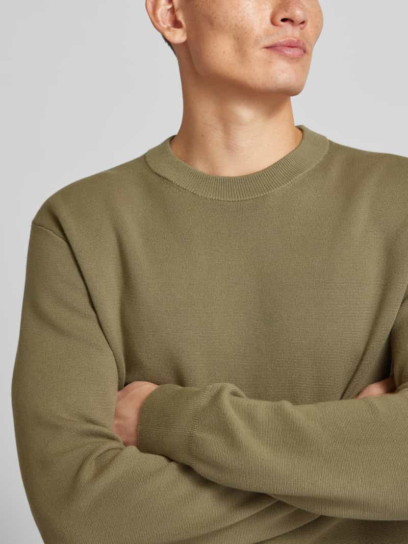JAKE*S STUDIO MEN Gebreide pullover met ronde hals