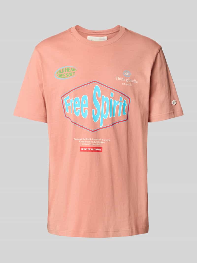 Champion T-shirt met labeldetails