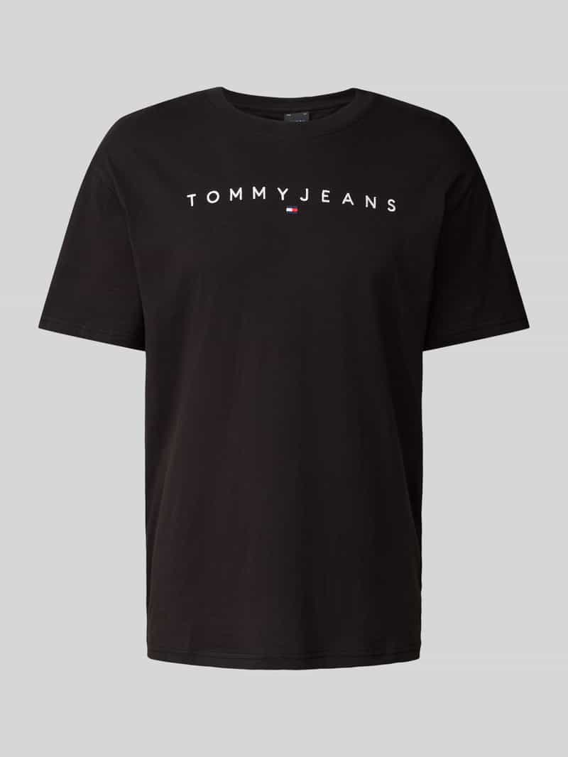 Tommy Jeans Regular fit T-shirt met labelstitching