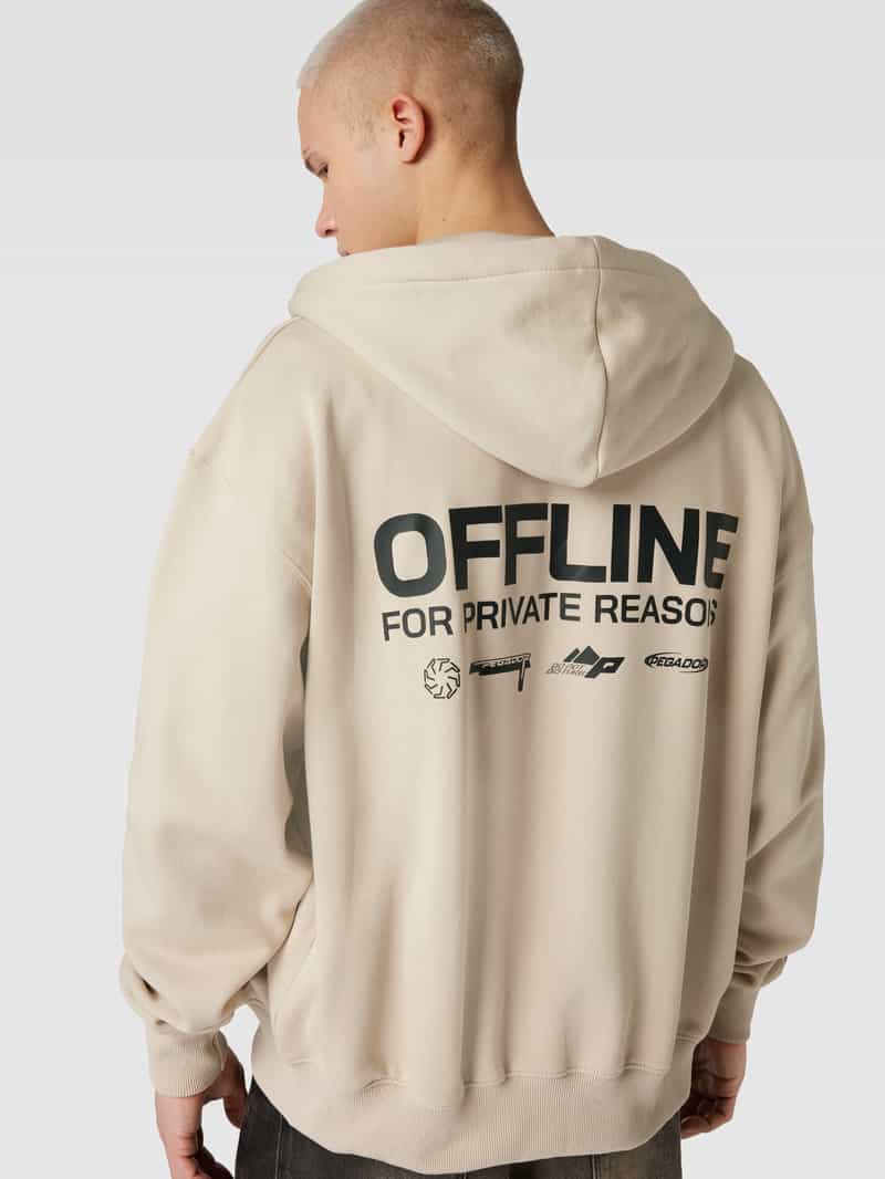 Pegador Oversized sweatjack met labelprint model 'FURBER'