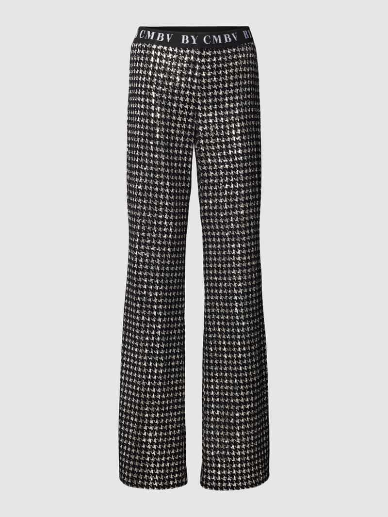CAMBIO Stoffen broek met pied-de-poule-motief model 'FRANCIS'