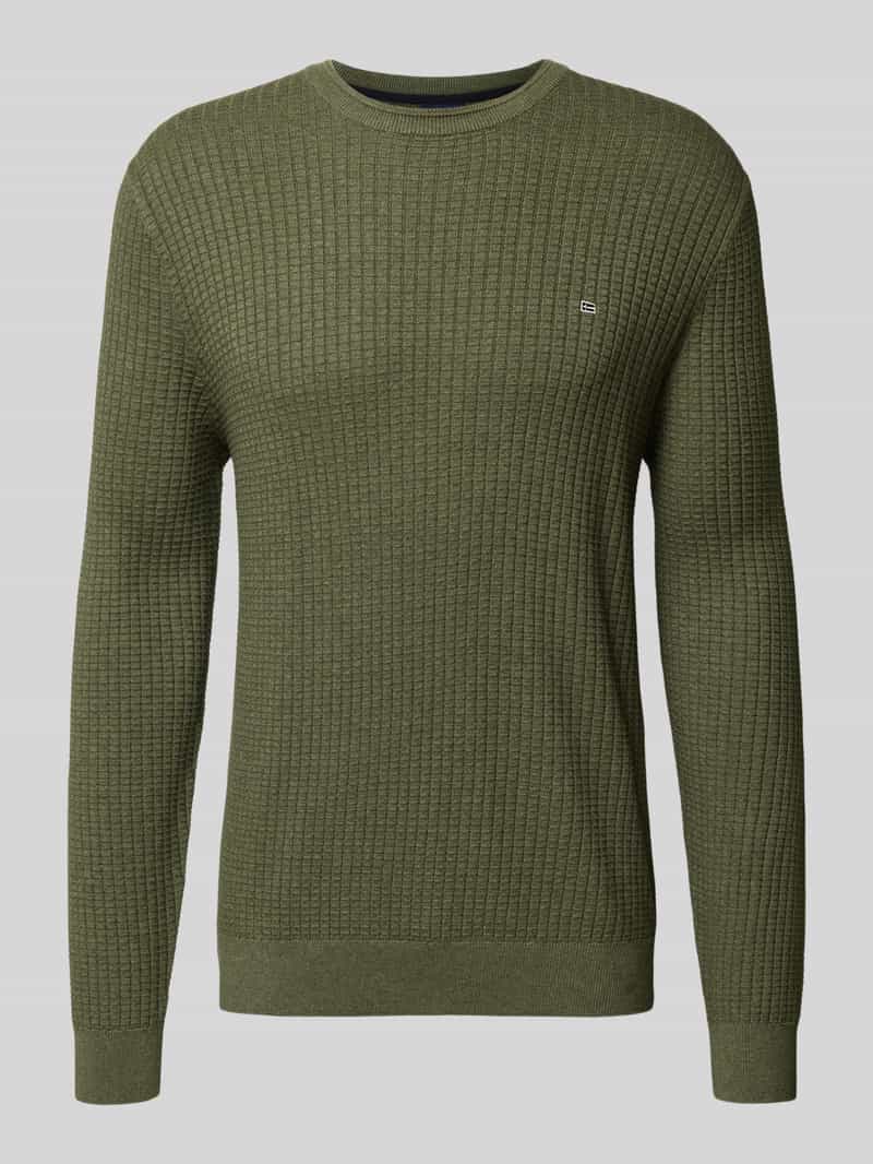 Christian Berg Men Gebreide pullover met labeldetail
