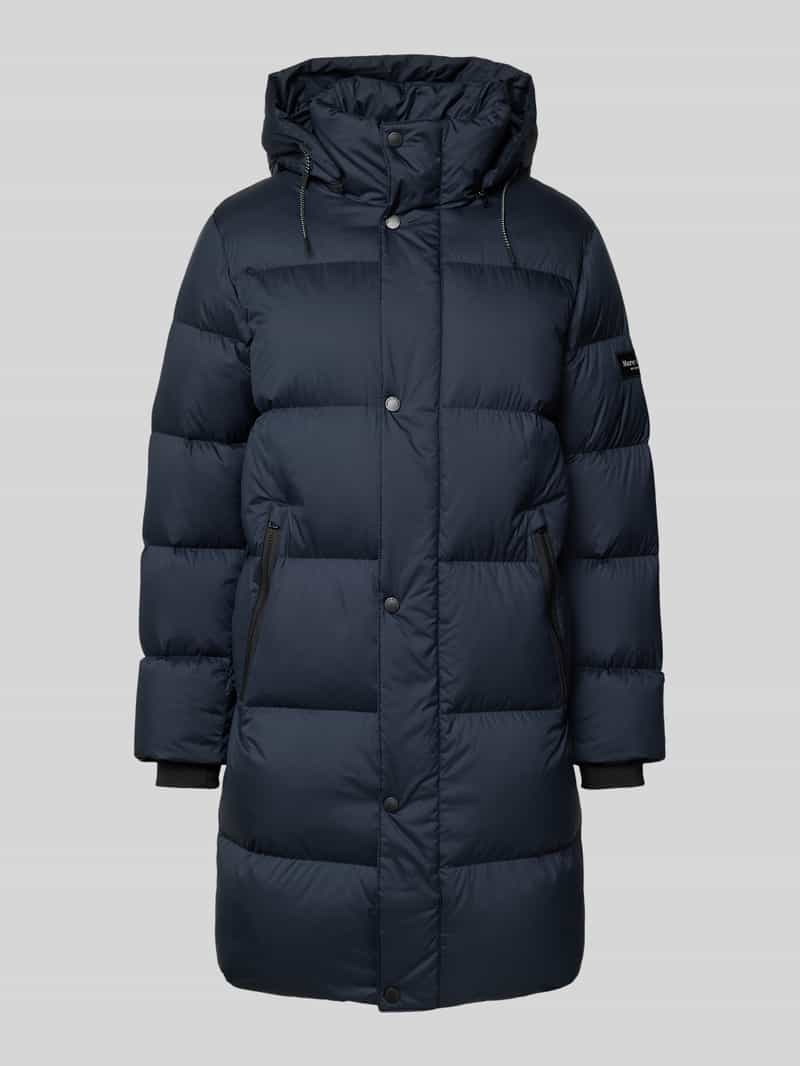 Marc O'Polo Regular fit lange donsjas met rugzakbanden