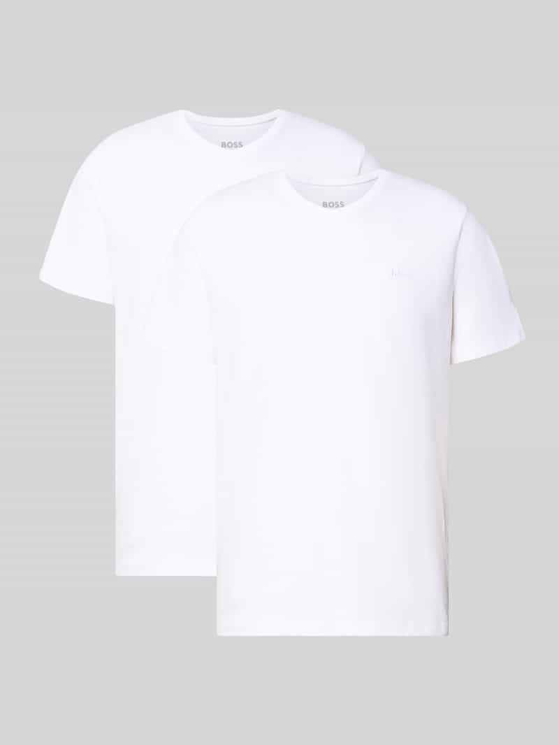 T-shirt met V-hals in een set van 2 stuks, model 'ComfortS'