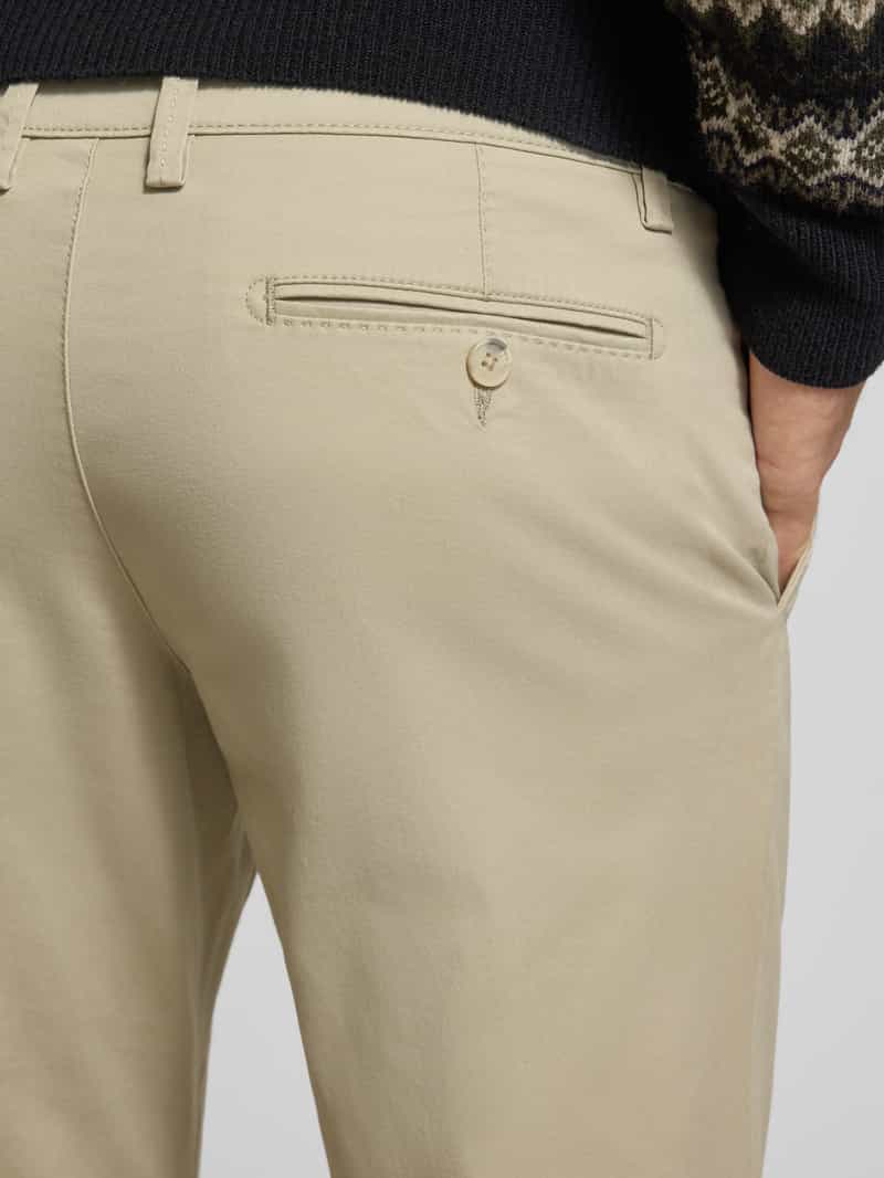 Christian Berg Men Regular fit stoffen broek met achterzakken