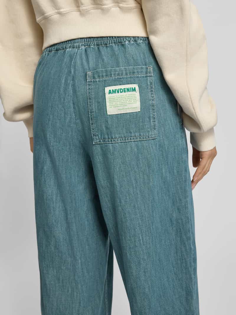 American vintage Wide leg jeans met elastische band model 'YDOPARK'