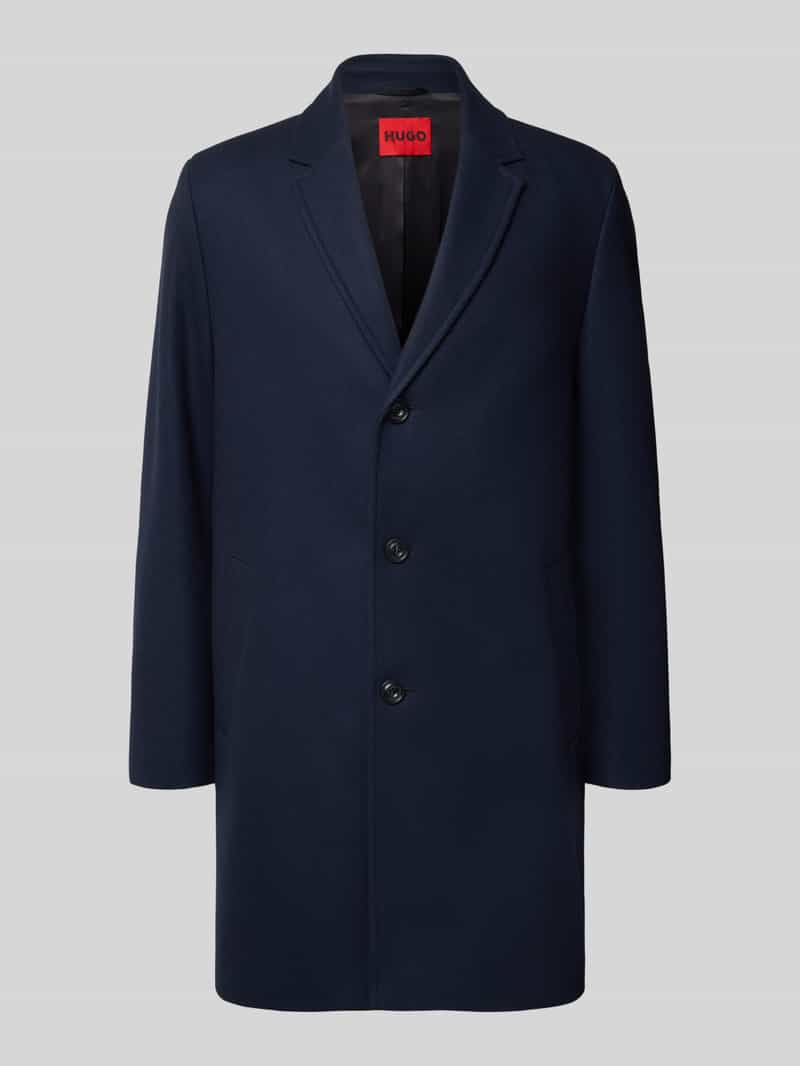 HUGO Regular fit lange jas van wolmix model 'MALTE'