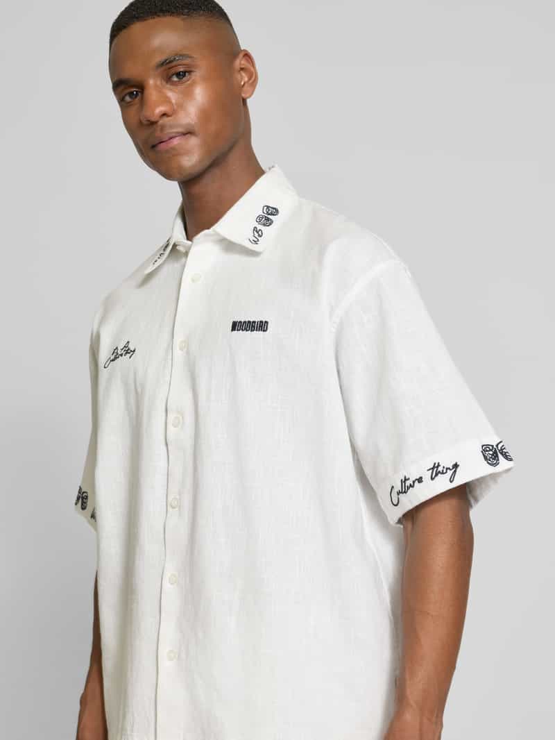 WOODBIRD Vrijetijdsoverhemd met knoopsluiting model 'Wang'