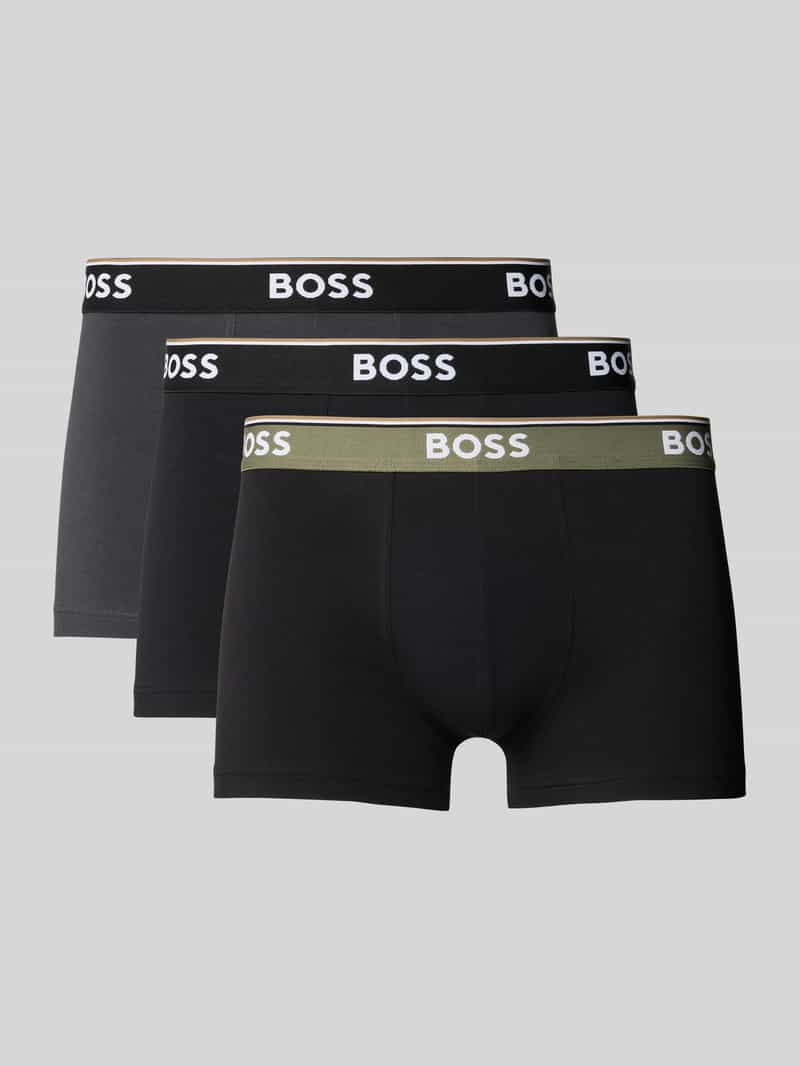 Boss Regular fit boxershort van een mix van katoen en elastaan in een set van 3 stuks