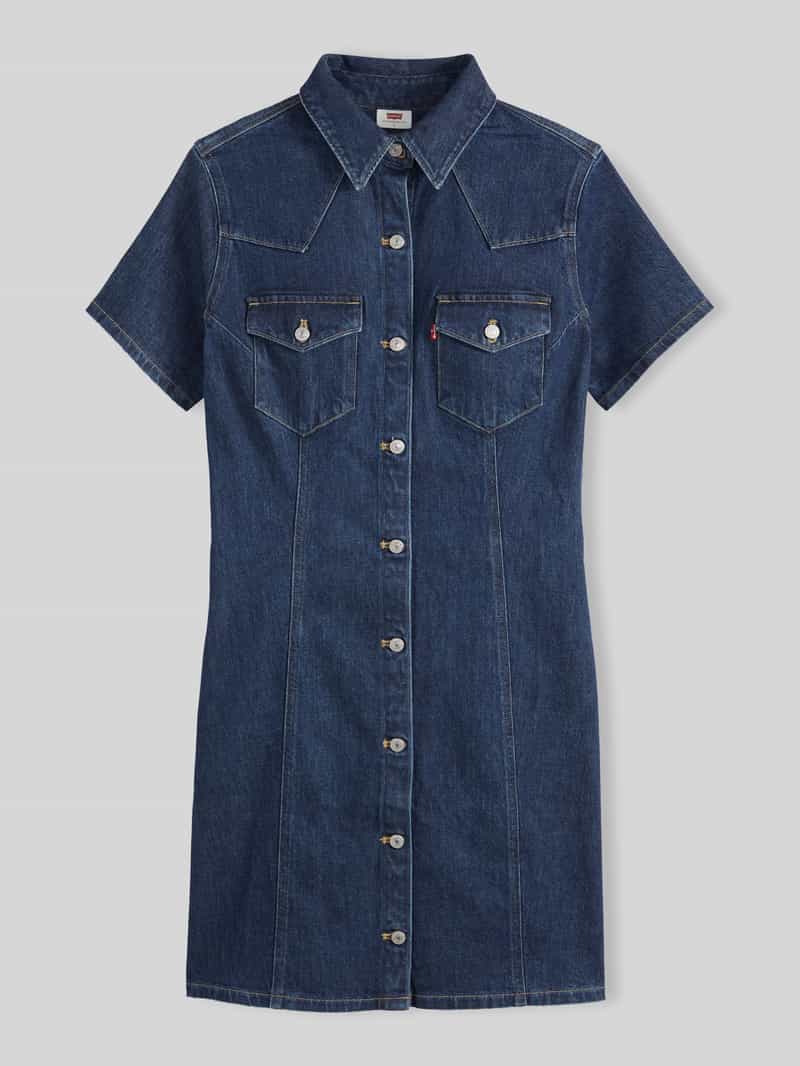 Smal vrijetijdsjurk in denimlook model 'TRACE'