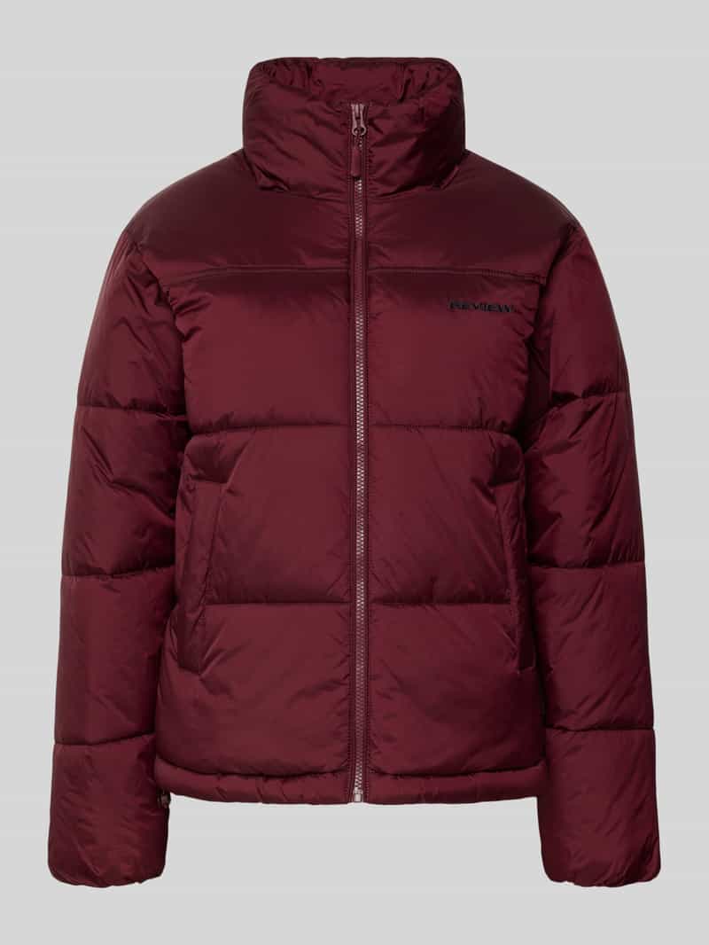 Review Gewatteerd jack met labelstitching