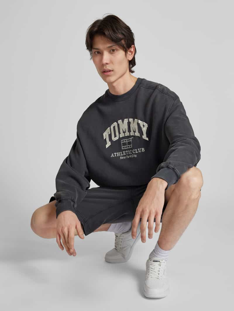 Tommy Jeans Sweatshirt met labelstitching