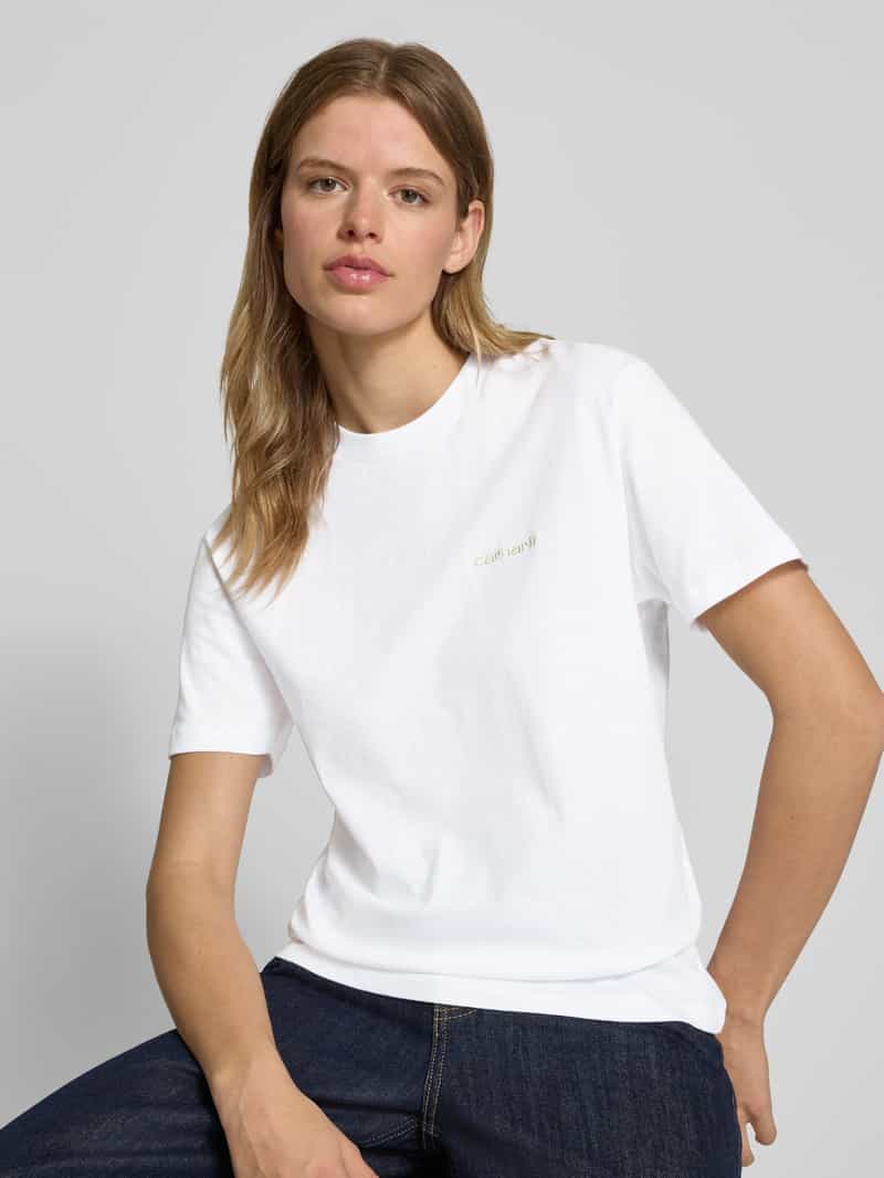 Carhartt Work In Progress T-shirt met labelstitching
