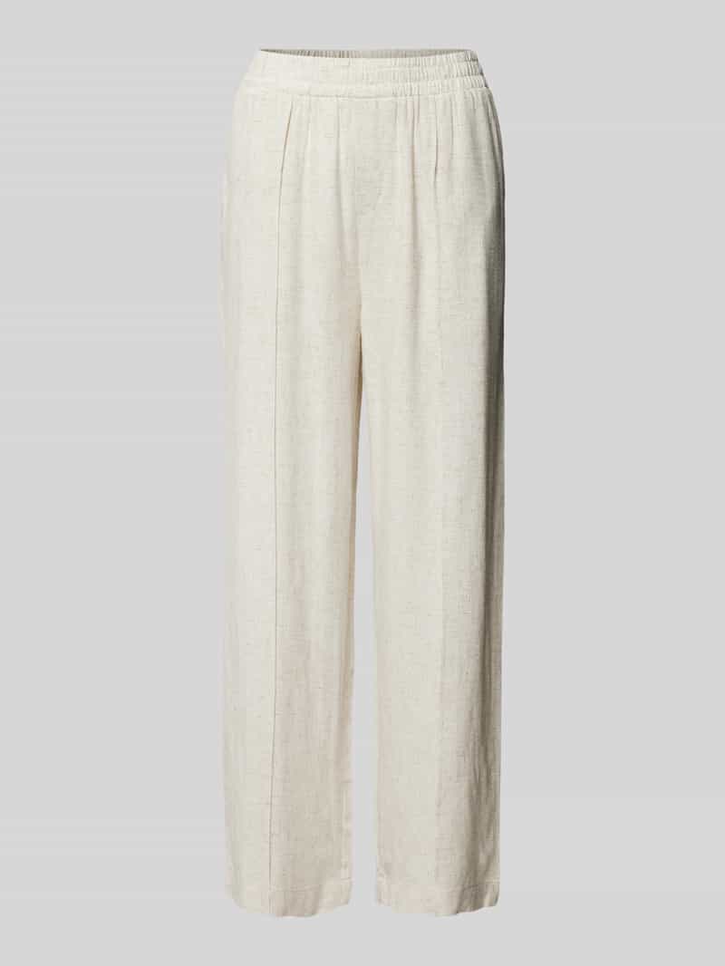 FRANSA Regular fit stoffen broek met vaste bandplooien model 'Atel'