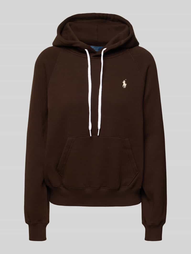 Polo Ralph Lauren Hoodie met labelstitching en kangoeroezak