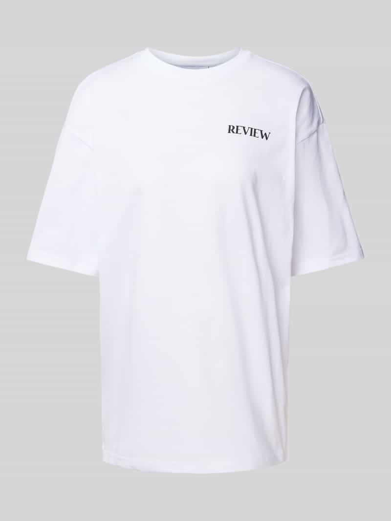 T-shirt met labelprint