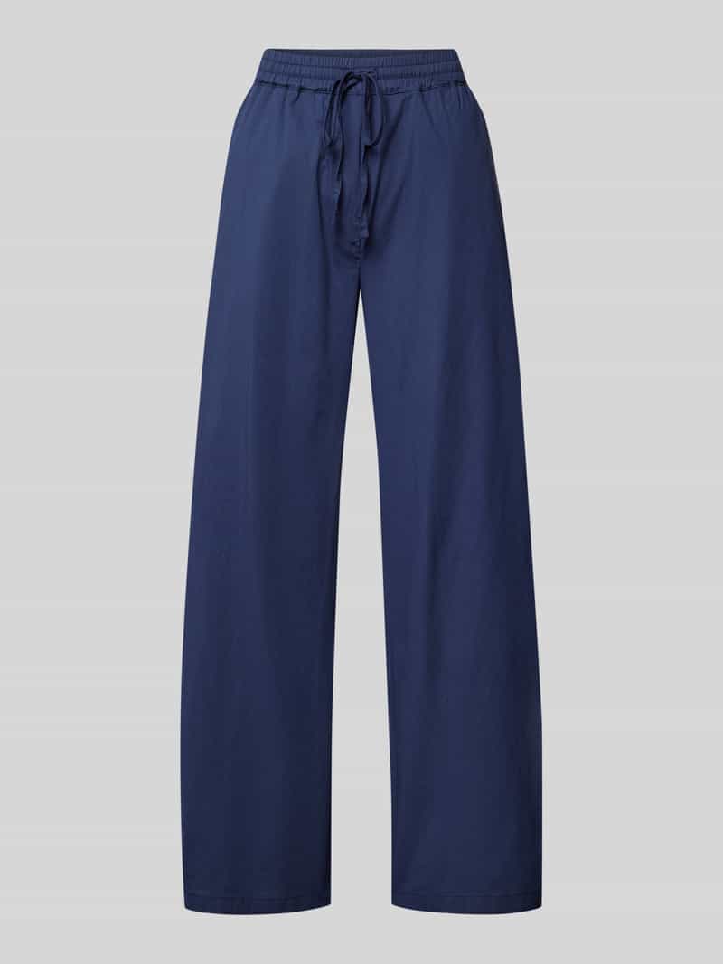 Emily Van den Bergh Wide fit stoffen broek met elastische band