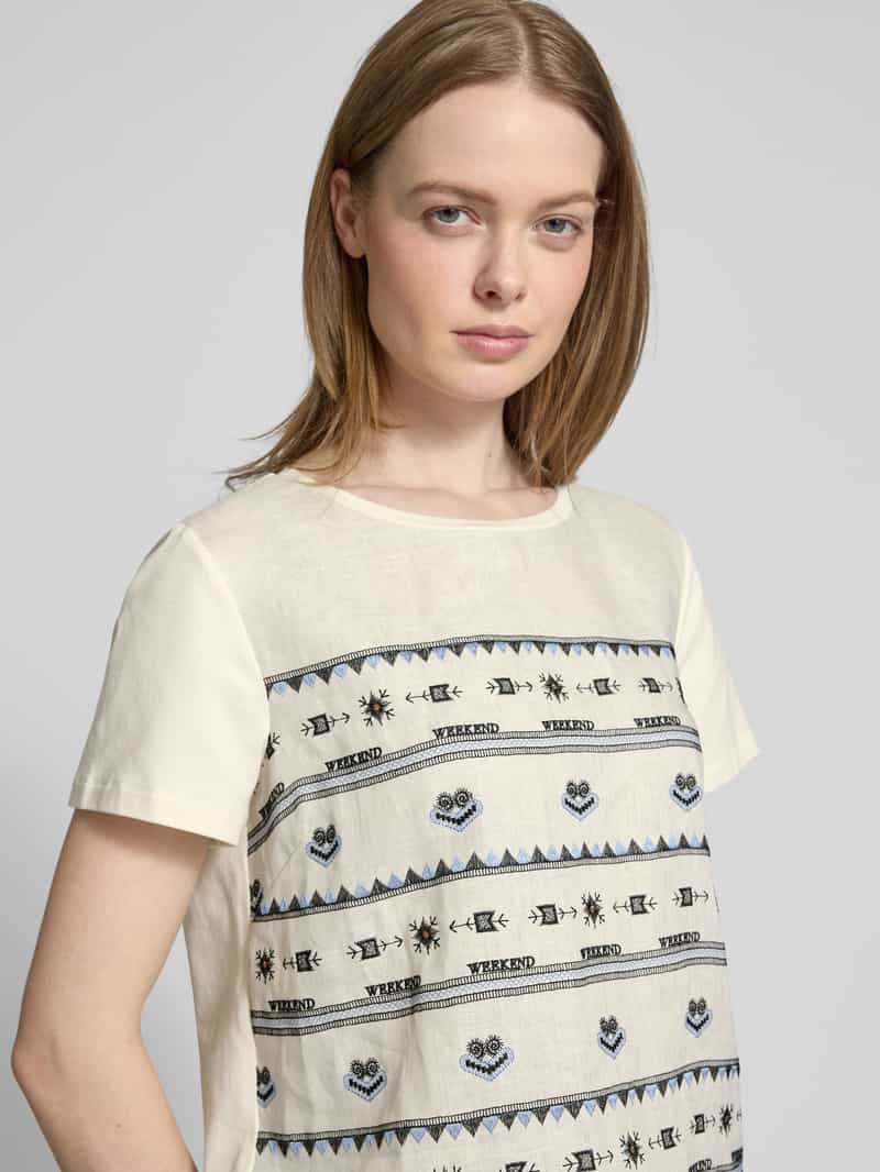 Weekend Max Mara T-shirt met kant model 'BONDENO'