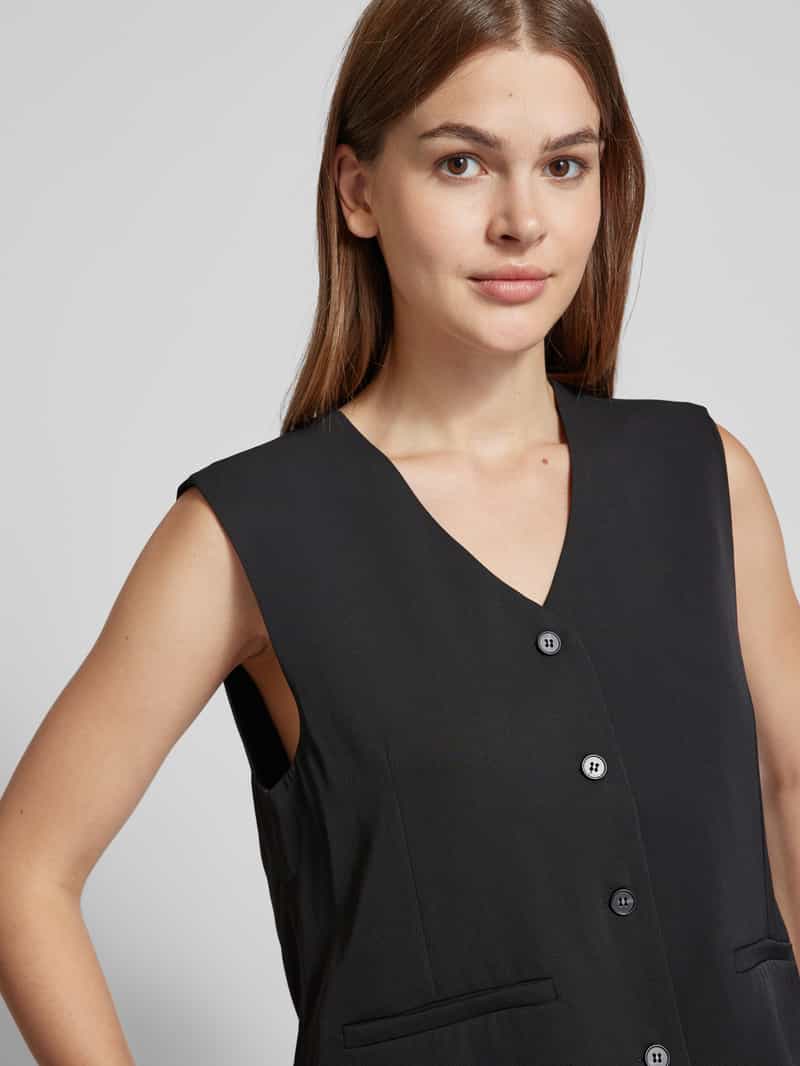 MSCH Copenhagen Gilet met strookzakken model 'Nischelle'