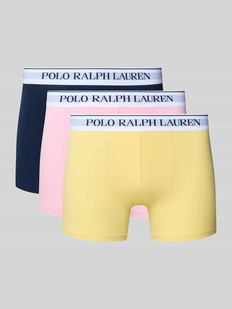 Polo Ralph Lauren Underwear Boxershort met elastische band met logo in een set van 3 stuks