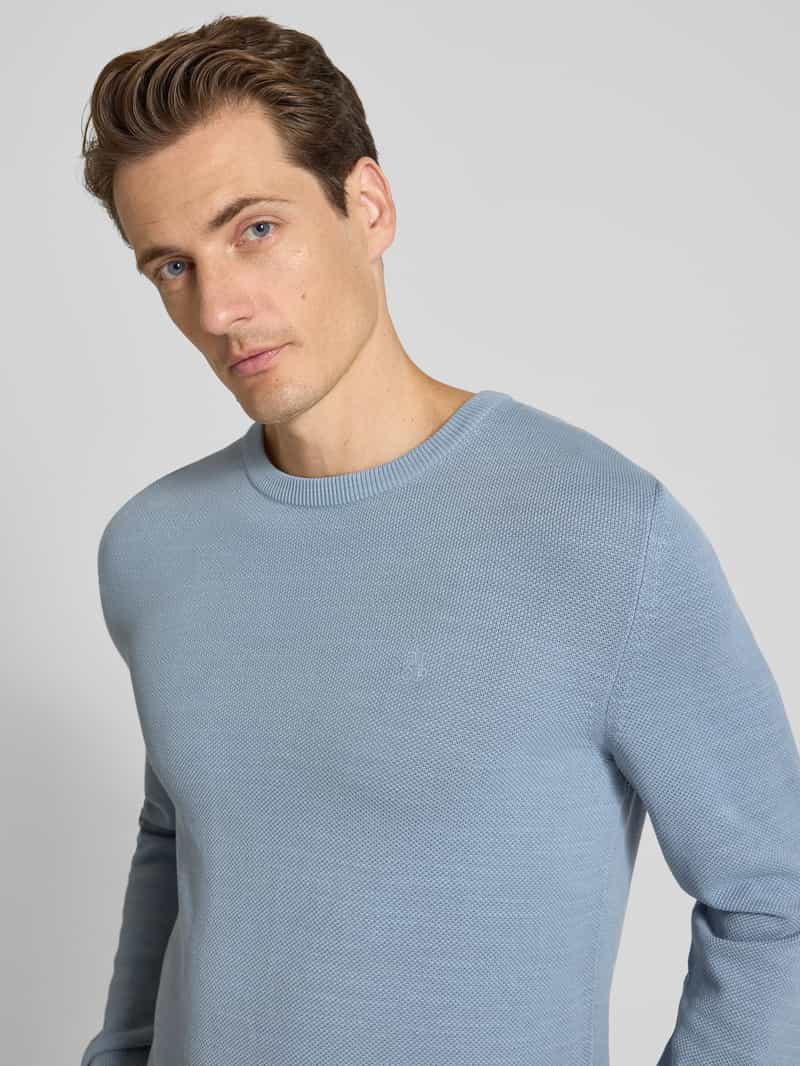 Marc O'Polo Regular fit gebreide pullover van zuiver katoen