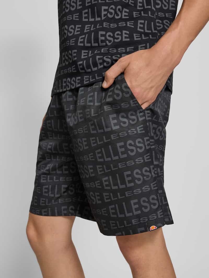 Ellesse Korte regular fit broek met tunnelkoord model 'DiSTORTA'
