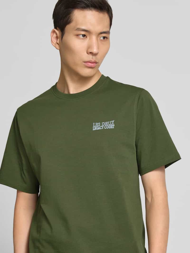 Les Deux T-shirt met labelprint model 'Atlas'